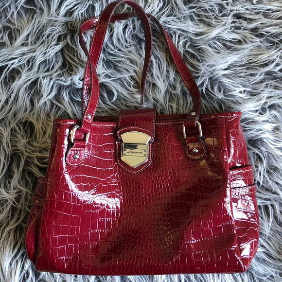 Liz Claiborne Handbags - Liz Claiborne Alligator Print Red Purse
